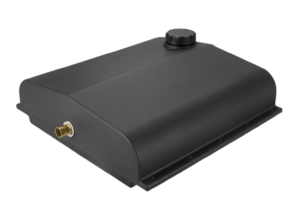 מיכל מים אפורים בקרוואן